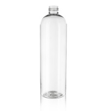 Frasco, 24/410, 500 ml, rosca, transparente, redonda Boston, PET Frasco, 24/410, 500 ml, rosca, transparente, redonda Boston, PET