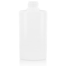 Frasco, 20/410, 100 ml, con tapa de rosca, blanca, ovalada, PP Frasco, 20/410, 100 ml, con tapa de rosca, blanca, ovalada, PP