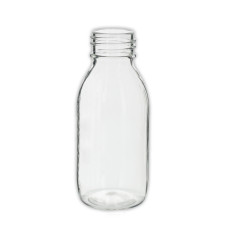 Frasco, 28/410, 100 ml, con tapa de rosca, transparente, 15 g, PET, para tapa a prueba de manipulaciones/CRC. Frasco, 28/410, 100 ml, con tapa de rosca, transparente, 15 g, PET, para tapa a prueba de manipulaciones/CRC.
