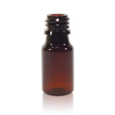Frasco, 18/410, 30 ml, marrón, PET, solo para tapas Frasco, 18/410, 30 ml, marrón, PET, solo para tapas