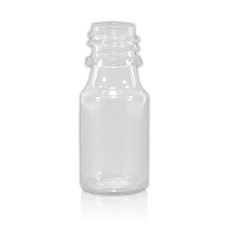 Frasco, 18/410, 10 ml, transparente, PET, solo para tapas.