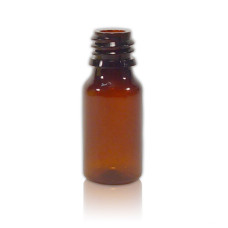 Frasco, 18/410, 10 ml, marrón, PET, solo para tapas.