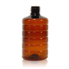 Frasco, 18/410, 100 ml, marrón, acanalado, PET, solo para pulverizadores