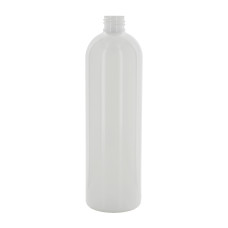Frasco, 24/410, 500 ml, con tapa de rosca, blanco, redondo Boston, PET Frasco, 24/410, 500 ml, con tapa de rosca, blanco, redondo Boston, PET