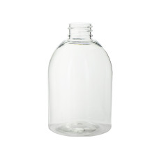 Frasco, 28/410, 300 ml, rosca, transparente, campana, PET