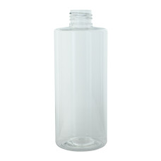 Frasco, 24/410, 250 ml, rosca, transparente, tubular, PET Frasco, 24/410, 250 ml, rosca, transparente, tubular, PET
