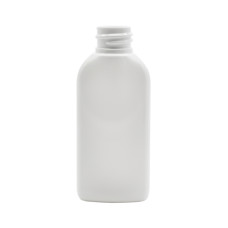 Frasco, 20/410, 50 ml, con tapa de rosca, blanca, ovalada, PET Frasco, 20/410, 50 ml, con tapa de rosca, blanca, ovalada, PET
