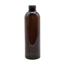 Frasco, 24/410, 200 ml, marrón, redondo Boston, PET Frasco, 24/410, 200 ml, marrón, redondo Boston, PET