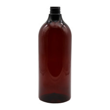 Frasco, 28/410, 1000 ml, rosca, marrón transparente, Provenza, PET