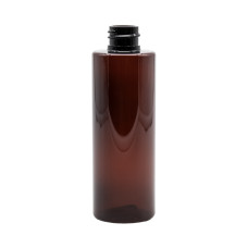 Frasco, 20/410, 100 ml, con tapa de rosca, transparente, marrón, tubular, PET. Frasco, 20/410, 100 ml, con tapa de rosca, transparente, marrón, tubular, PET.