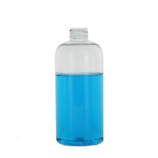 Frasco, 28/410, 500 ml, transparente, con tapa de rosca, 37 g, cilíndrica, PET, con cuello cosmético - ROUNDY
