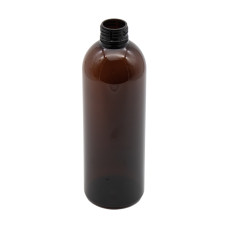 Frasco, 28/410, 500 ml, rosca, marrón, redonda tipo boston, PET