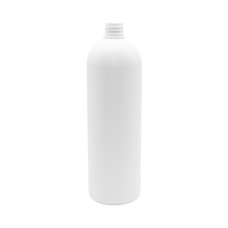 Frasco, 28/410, 1000 ml, con tapa de rosca, blanca, cilíndrica, HDPE Frasco, 28/410, 1000 ml, con tapa de rosca, blanca, cilíndrica, HDPE