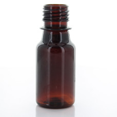 Frasco, 16/410, de rosca, 10 ml, marrón, cilíndrico, PET - FARMACÉUTICO