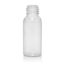 Frasco, 18/410, 20 ml, con tapa de rosca, transparente, cilíndrico, PET, KS - Pharma 20